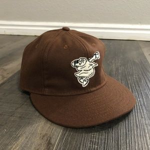 Les Blues Ebbets Field Flannels Hat Cap Brown